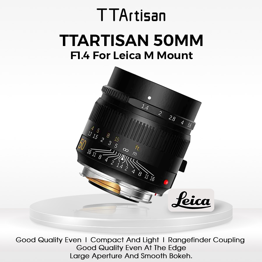 銘匠光学 TTArtisan 50mm f/1.4 ASPH ライカMマウント + マウント